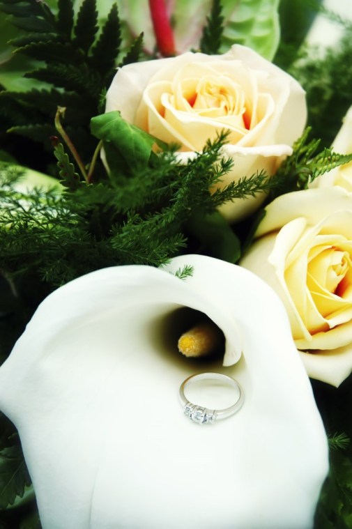 Wedding, Bouquet, Wedding Rings, Trinkets,