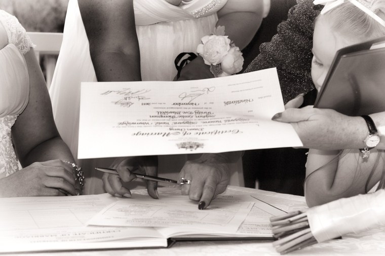 Wedding, Ceremony, Signing of the Register
