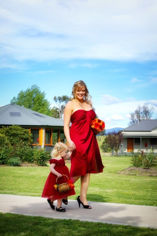 Wedding, Walking Down the Aisle, Flower Girl, Brides Maid