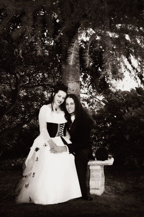 Wedding, bride and groom, black and white photography